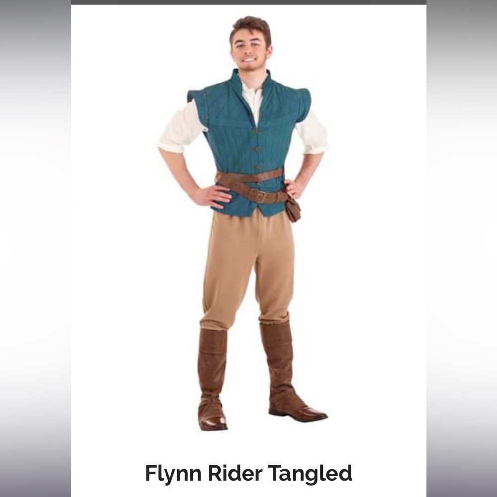 Hard to Find Tangled Flynn Rider Costume in Men’s Medium
